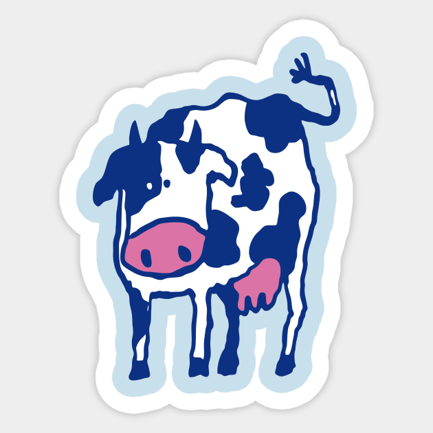 Holstein Cow Breed Artwork Sticker by PatrioTEEism